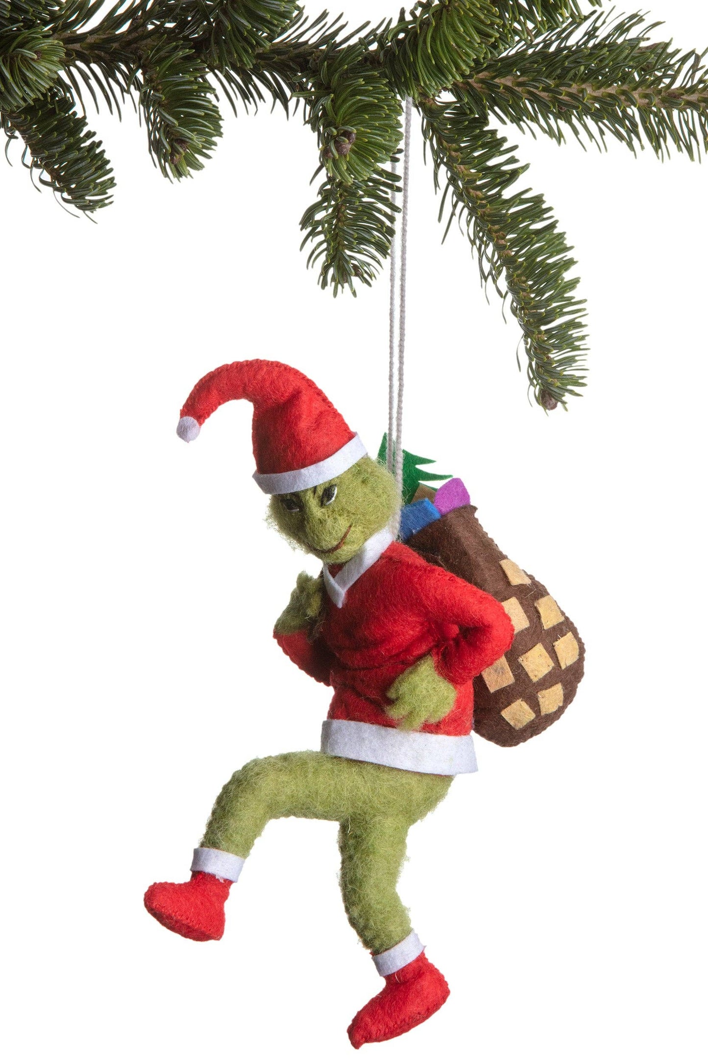 Santa Grinch Ornament