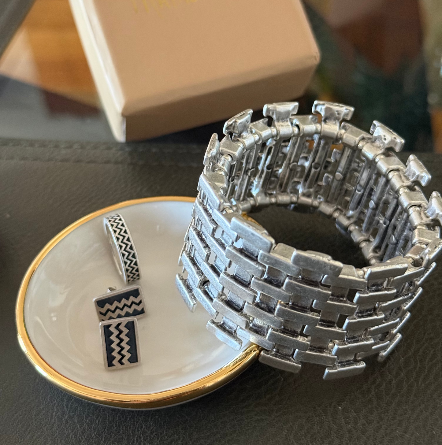 Ring Dish | Handmade Pottery with Gold