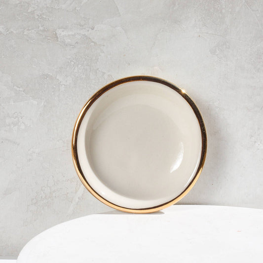 Ring Dish | Handmade Pottery with Gold