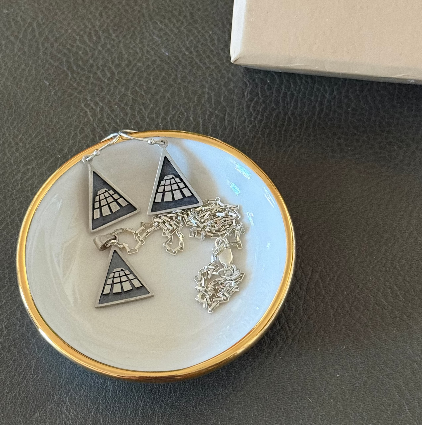 Ring Dish | Handmade Pottery with Gold