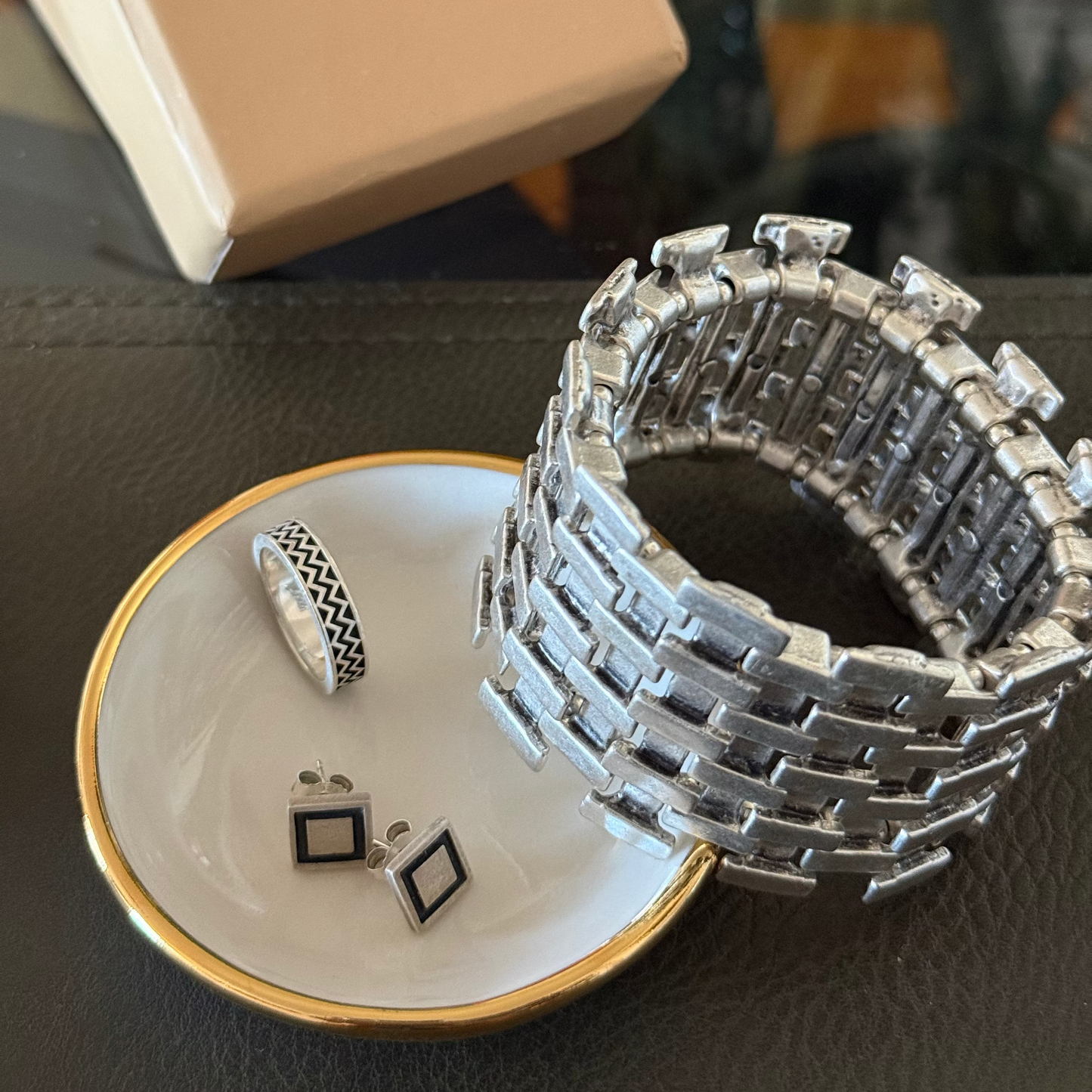 Ring Dish | Handmade Pottery with Gold