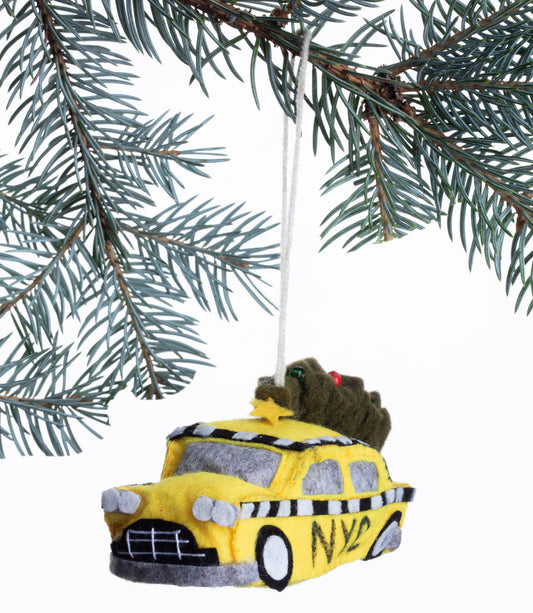 NYC Holiday Taxi Ornament